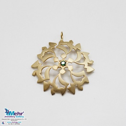 Gold Name Pendant - Maryam Design-SMN0045